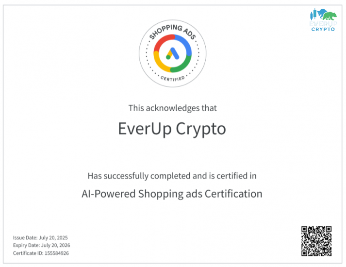 Chứng chỉ về Google Ads trên mạng Shopping