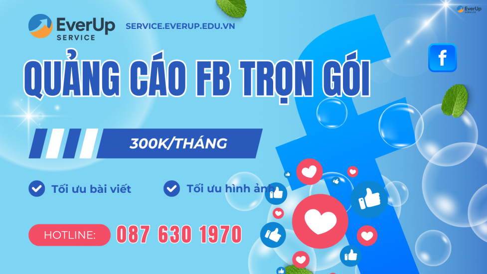 Dịch vụ chạy quảng cáo Facebook Ads trọn gói giá siêu rẻ